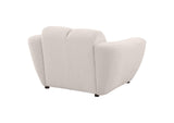 509303 Destino Chenille Upholstered Splayed Arm Accent Chair Greige
