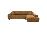 509340 Octavia Upholstered Sectional Chaise Sofa Amber