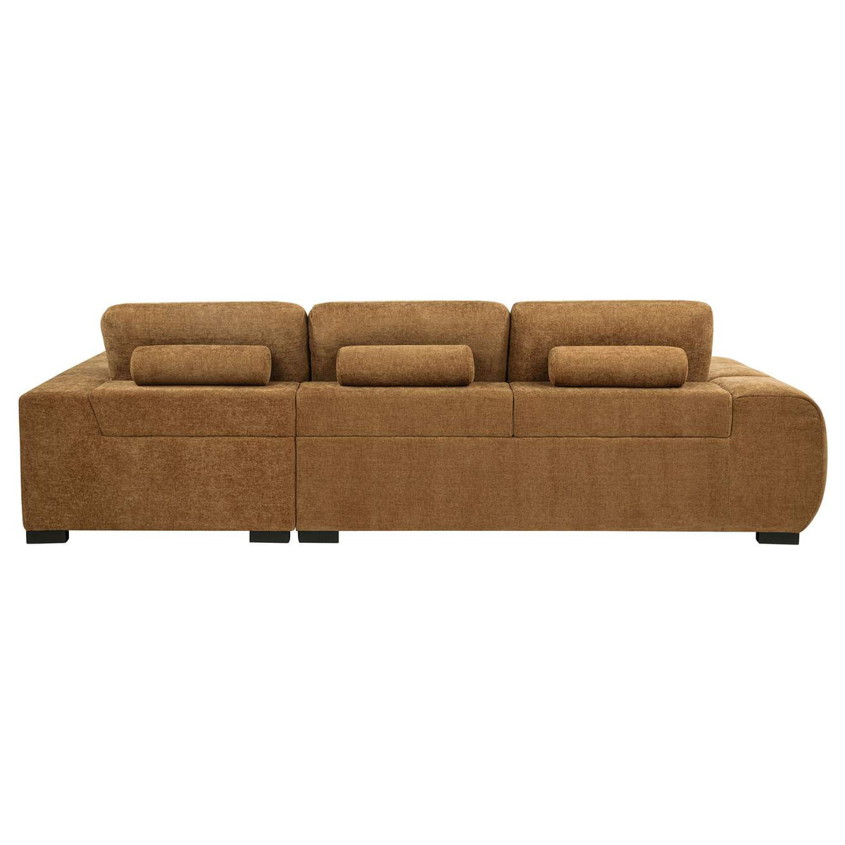 509340 Octavia Upholstered Sectional Chaise Sofa Amber