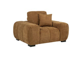 509343 Octavia Upholstered Track Arm Accent Chair Amber