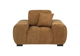 509343 Octavia Upholstered Track Arm Accent Chair Amber
