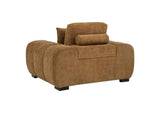 509343 Octavia Upholstered Track Arm Accent Chair Amber