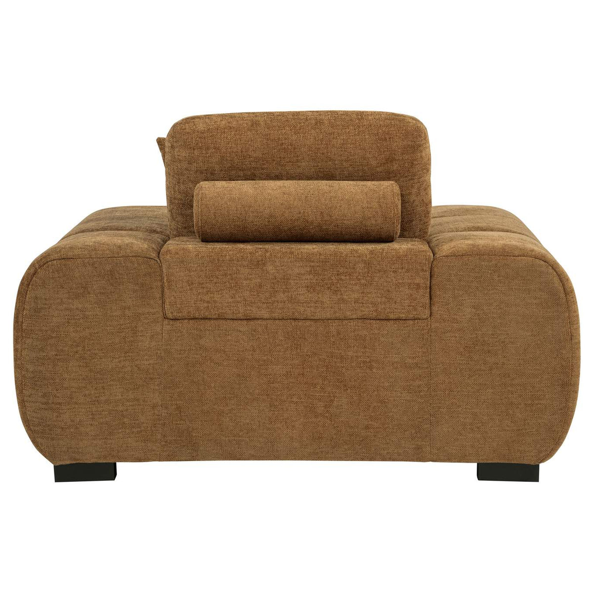 509343 Octavia Upholstered Track Arm Accent Chair Amber