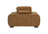 509343 Octavia Upholstered Track Arm Accent Chair Amber
