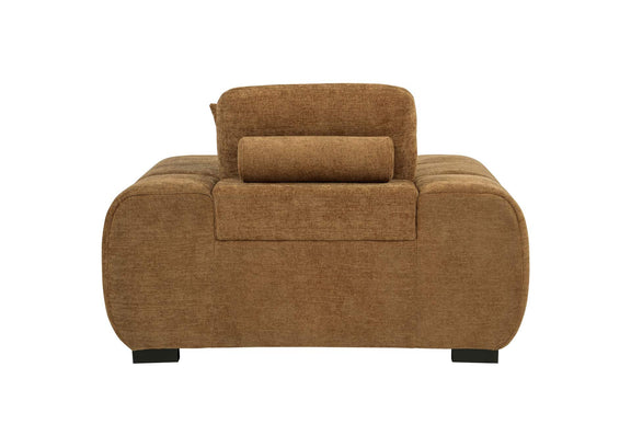 509343 Octavia Upholstered Track Arm Accent Chair Amber