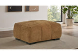 509344 Octavia Upholstered Rectangular Ottoman Amber