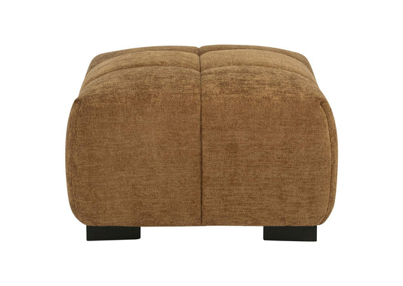 509344 Octavia Upholstered Rectangular Ottoman Amber