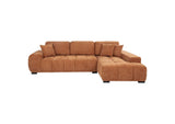 509350 Octavia Upholstered Sectional Chaise Sofa Orange