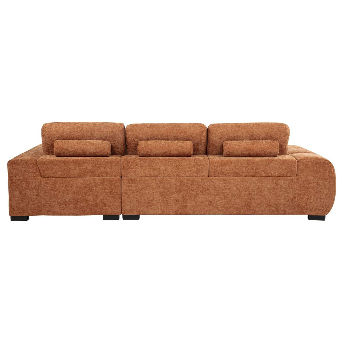509350 Octavia Upholstered Sectional Chaise Sofa Orange