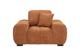 509353 Octavia Upholstered Track Arm Accent Chair Orange