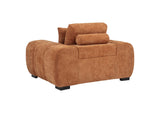 509353 Octavia Upholstered Track Arm Accent Chair Orange