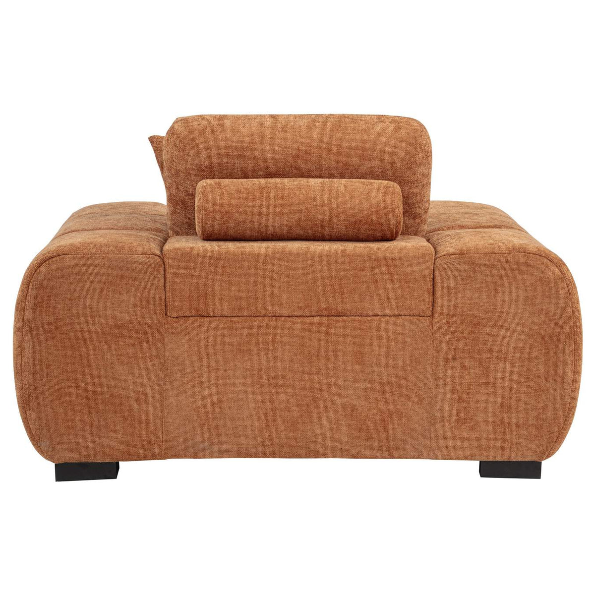 509353 Octavia Upholstered Track Arm Accent Chair Orange