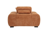 509353 Octavia Upholstered Track Arm Accent Chair Orange