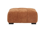 509354 Octavia Upholstered Rectangular Ottoman Orange