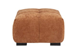 509354 Octavia Upholstered Rectangular Ottoman Orange