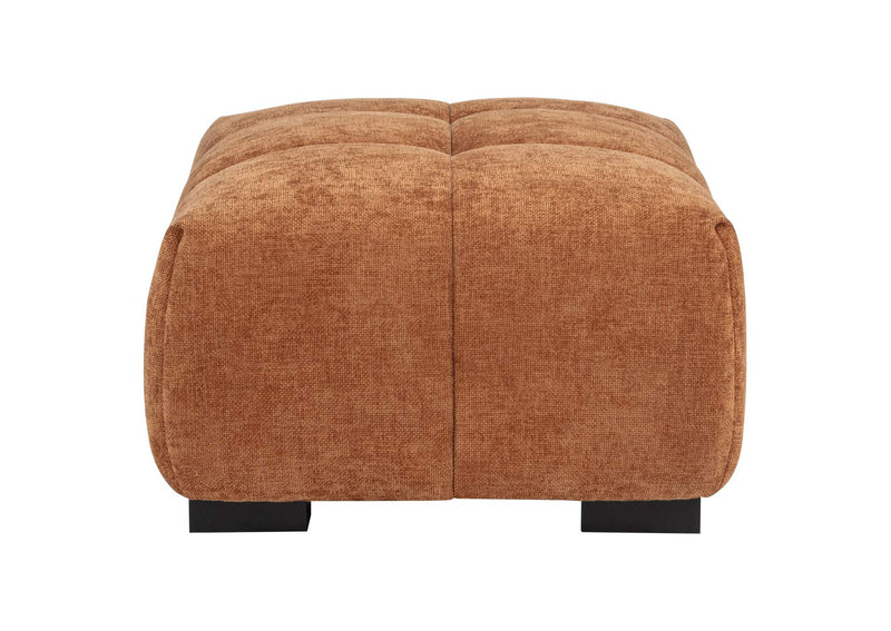 509354 Octavia Upholstered Rectangular Ottoman Orange
