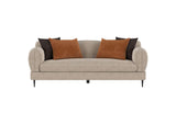 509411-S2 Jade 2-piece Chenille Upholstered Sofa Set Latte