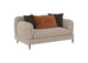 509412 Jade Chenille Upholstered Sculpted Track Arm Loveseat Latte