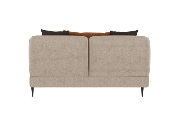 509412 Jade Chenille Upholstered Sculpted Track Arm Loveseat Latte