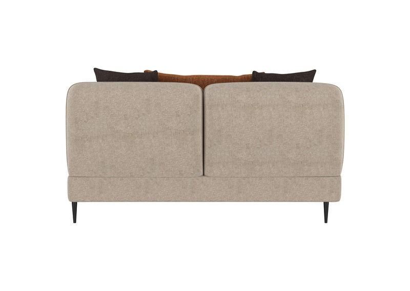 509412 Jade Chenille Upholstered Sculpted Track Arm Loveseat Latte