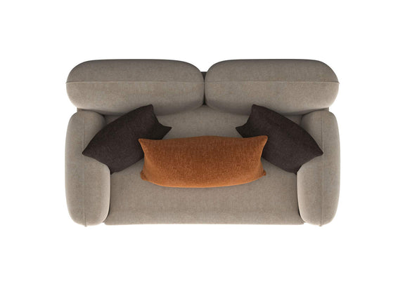 509412 Jade Chenille Upholstered Sculpted Track Arm Loveseat Latte