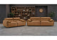 509501-S2 Buxton 2-piece Leather Upholstered Sofa Set Orange