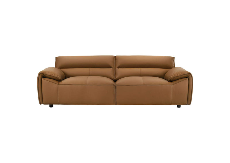 509501-S2 Buxton 2-piece Leather Upholstered Sofa Set Orange