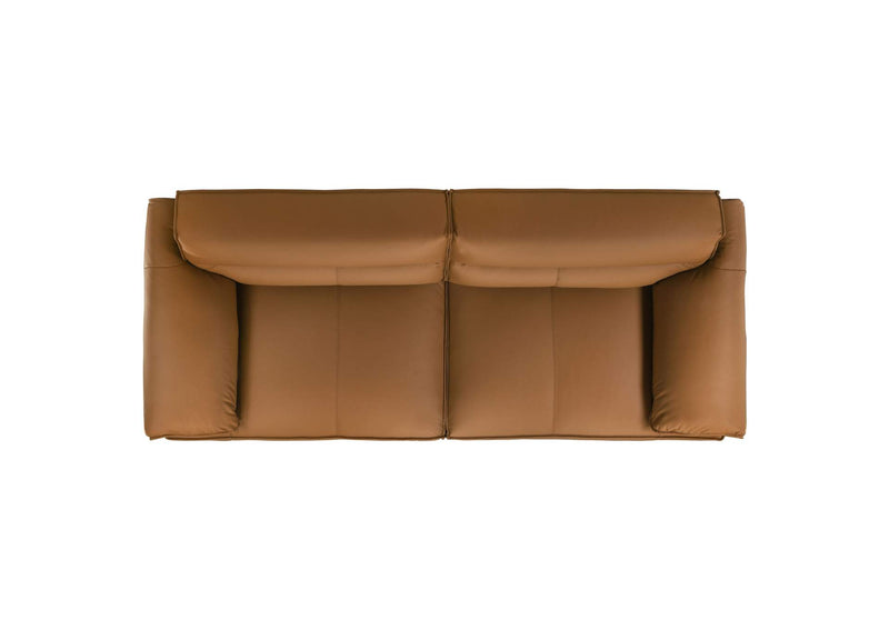 509501-S2 Buxton 2-piece Leather Upholstered Sofa Set Orange
