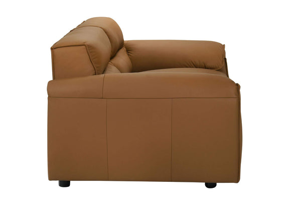 509501-S2 Buxton 2-piece Leather Upholstered Sofa Set Orange