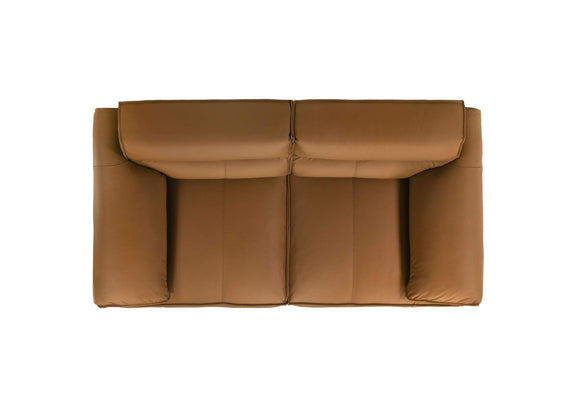 509501-S2 Buxton 2-piece Leather Upholstered Sofa Set Orange