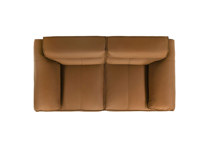 509501-S2 Buxton 2-piece Leather Upholstered Sofa Set Orange
