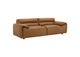 509501 Buxton Top Grain Leather Upholstered Sofa Orange