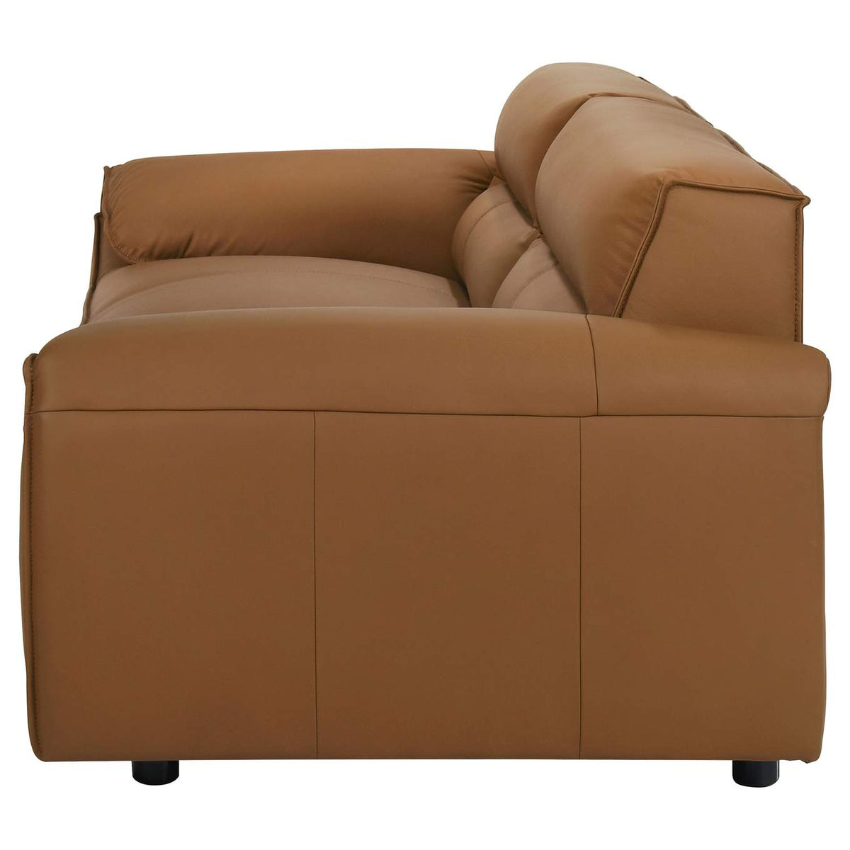 509501 Buxton Top Grain Leather Upholstered Sofa Orange