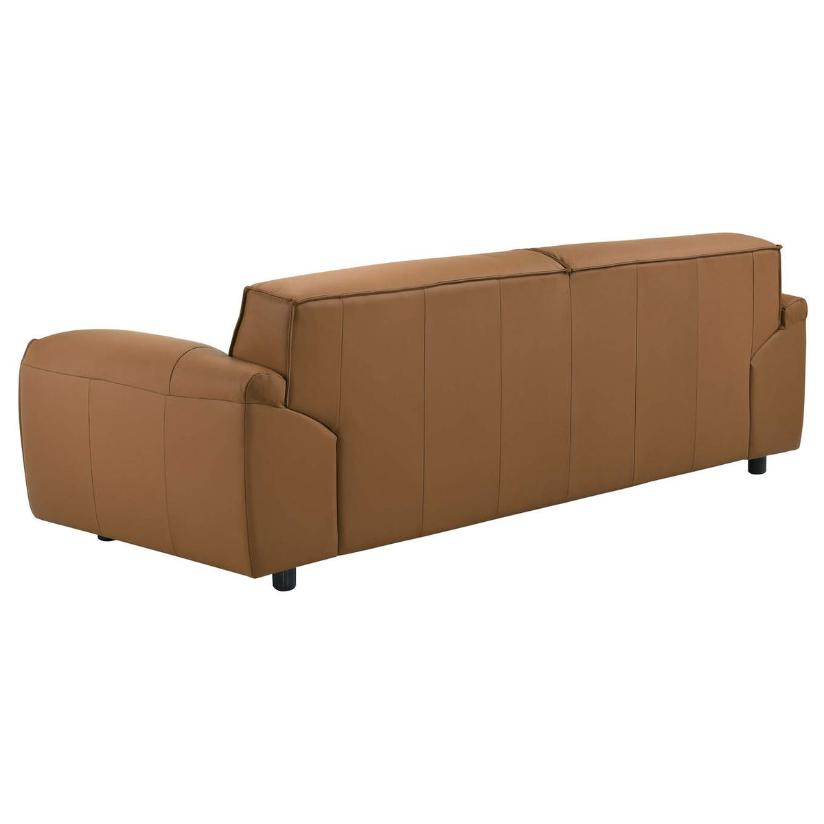 509501 Buxton Top Grain Leather Upholstered Sofa Orange