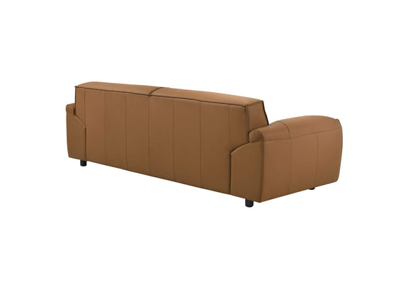 509501 Buxton Top Grain Leather Upholstered Sofa Orange