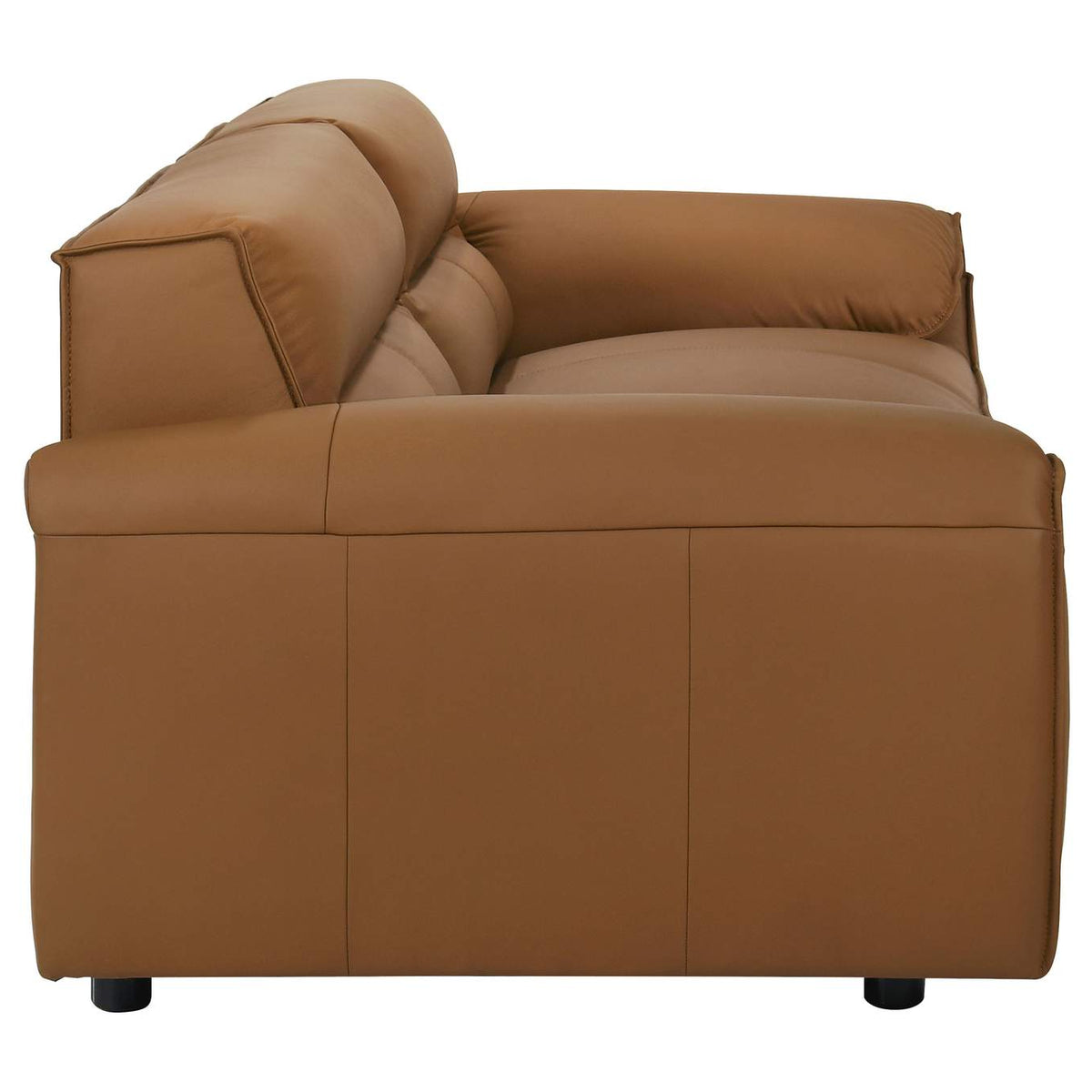 509501 Buxton Top Grain Leather Upholstered Sofa Orange