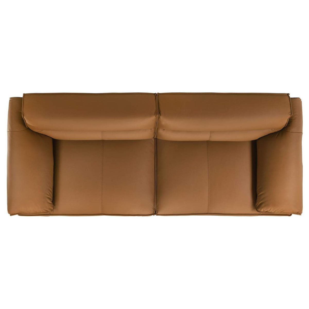 509501 Buxton Top Grain Leather Upholstered Sofa Orange