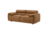 509502 Buxton Top Grain Leather Upholstered Loveseat Orange