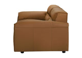 509502 Buxton Top Grain Leather Upholstered Loveseat Orange