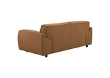 509502 Buxton Top Grain Leather Upholstered Loveseat Orange