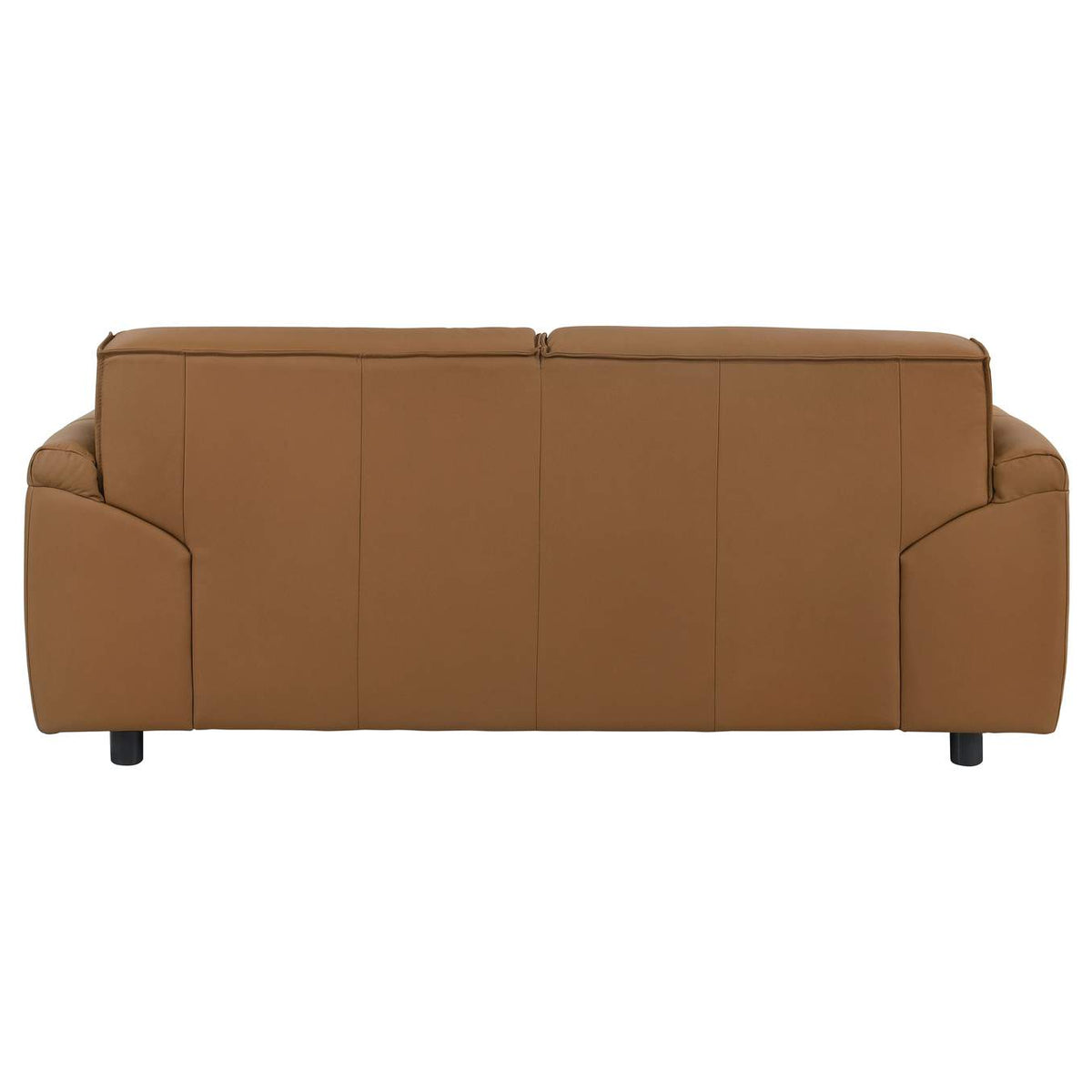509502 Buxton Top Grain Leather Upholstered Loveseat Orange