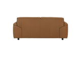 509502 Buxton Top Grain Leather Upholstered Loveseat Orange