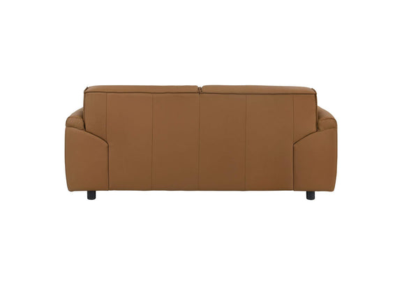 509502 Buxton Top Grain Leather Upholstered Loveseat Orange
