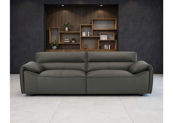 509504 Buxton Top Grain Leather Upholstered Sofa Graphite