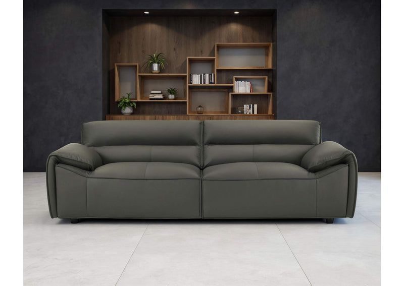 509504 Buxton Top Grain Leather Upholstered Sofa Graphite