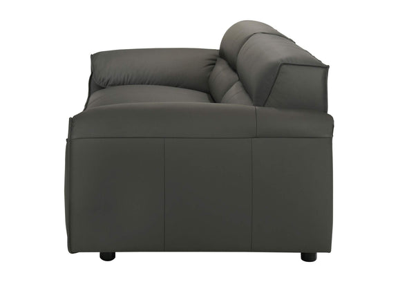 509504 Buxton Top Grain Leather Upholstered Sofa Graphite