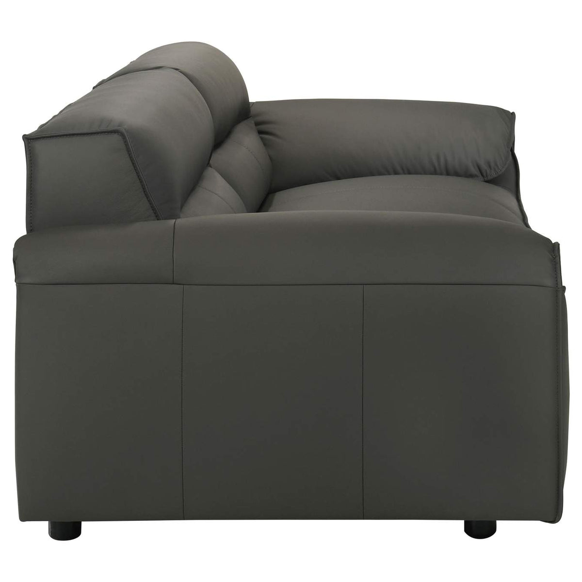509504 Buxton Top Grain Leather Upholstered Sofa Graphite