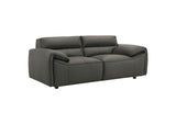 509505 Buxton Top Grain Leather Upholstered Loveseat Graphite