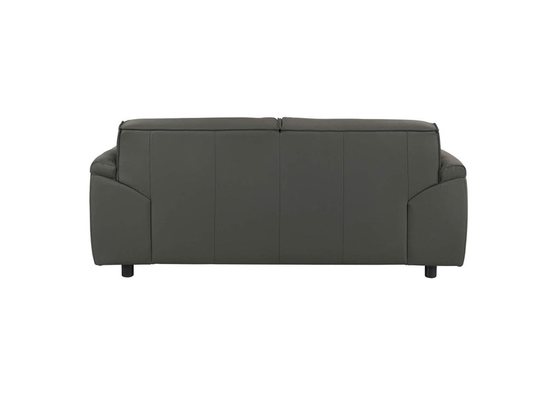 509505 Buxton Top Grain Leather Upholstered Loveseat Graphite