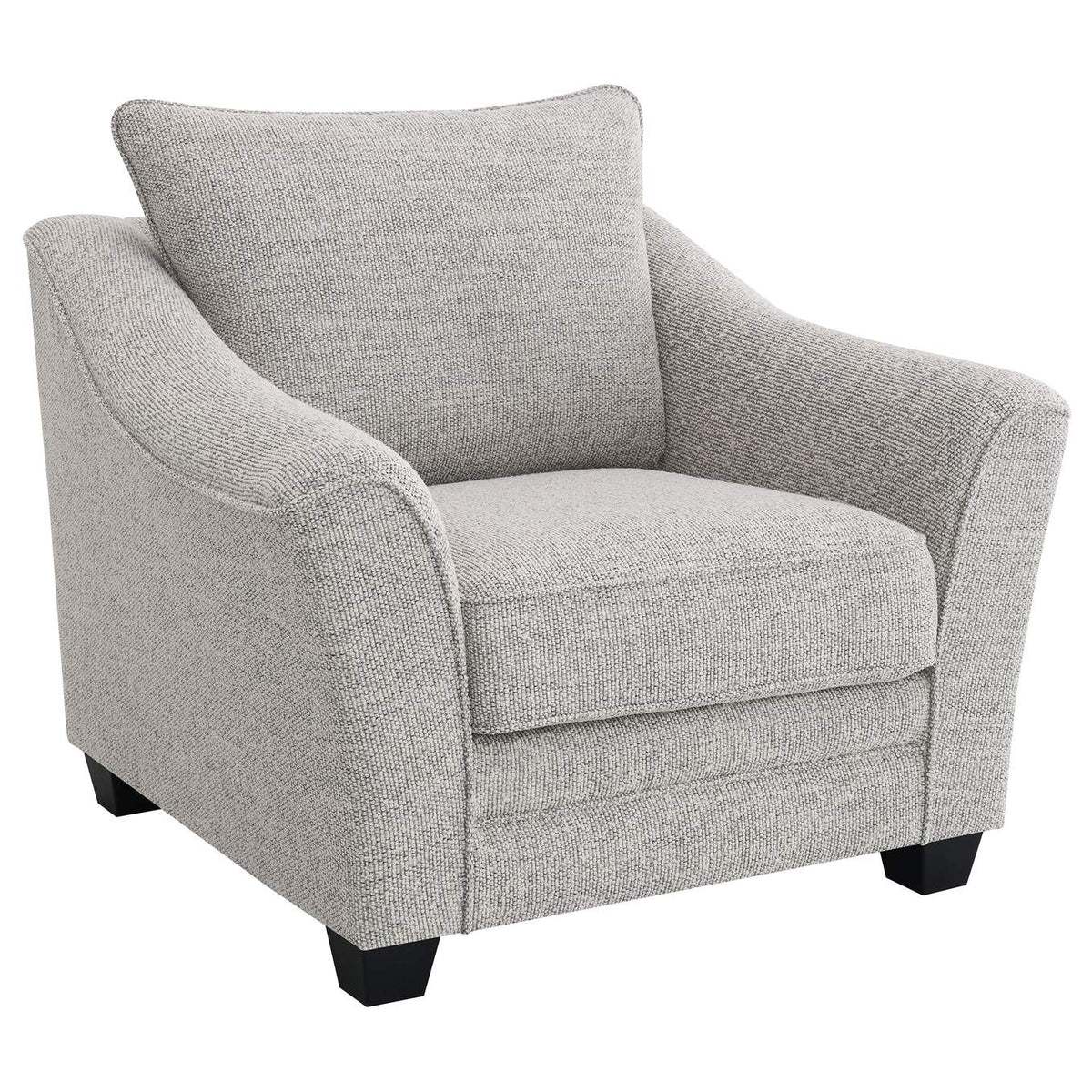 509671-S3 Tomkins 3-piece Boucle Upholstered Sofa Set Light Grey